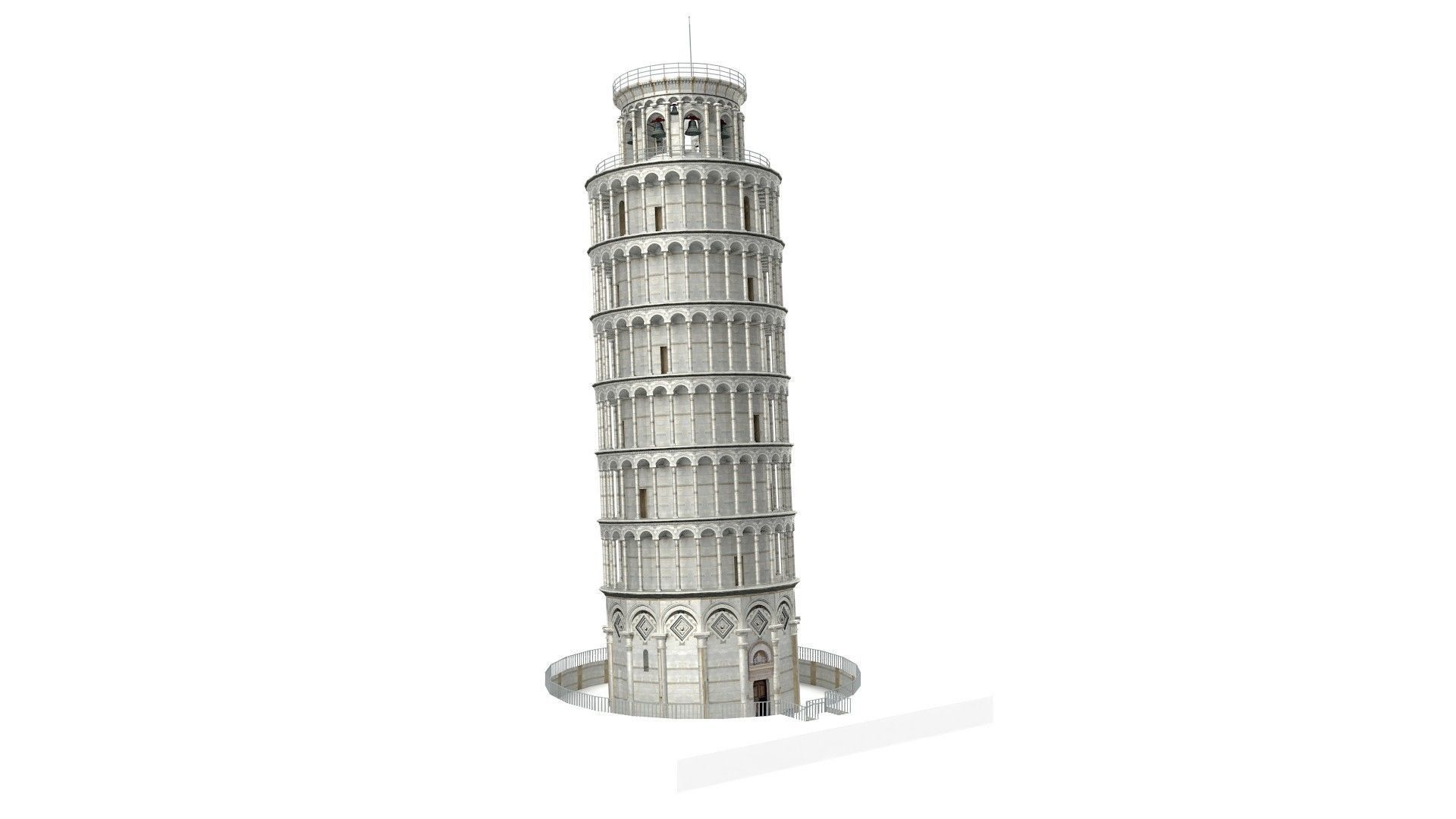 Pisa Tower  3D model_8