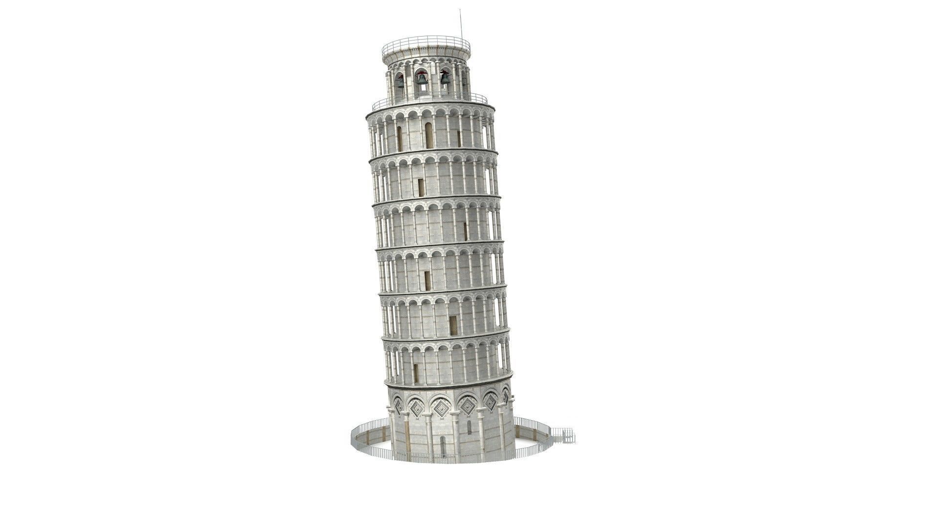 Pisa Tower  3D model_13