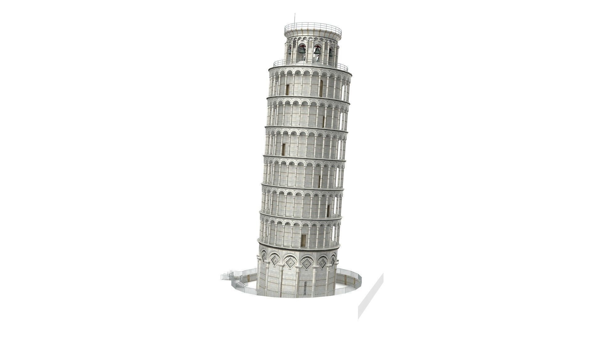 Pisa Tower  3D model_29