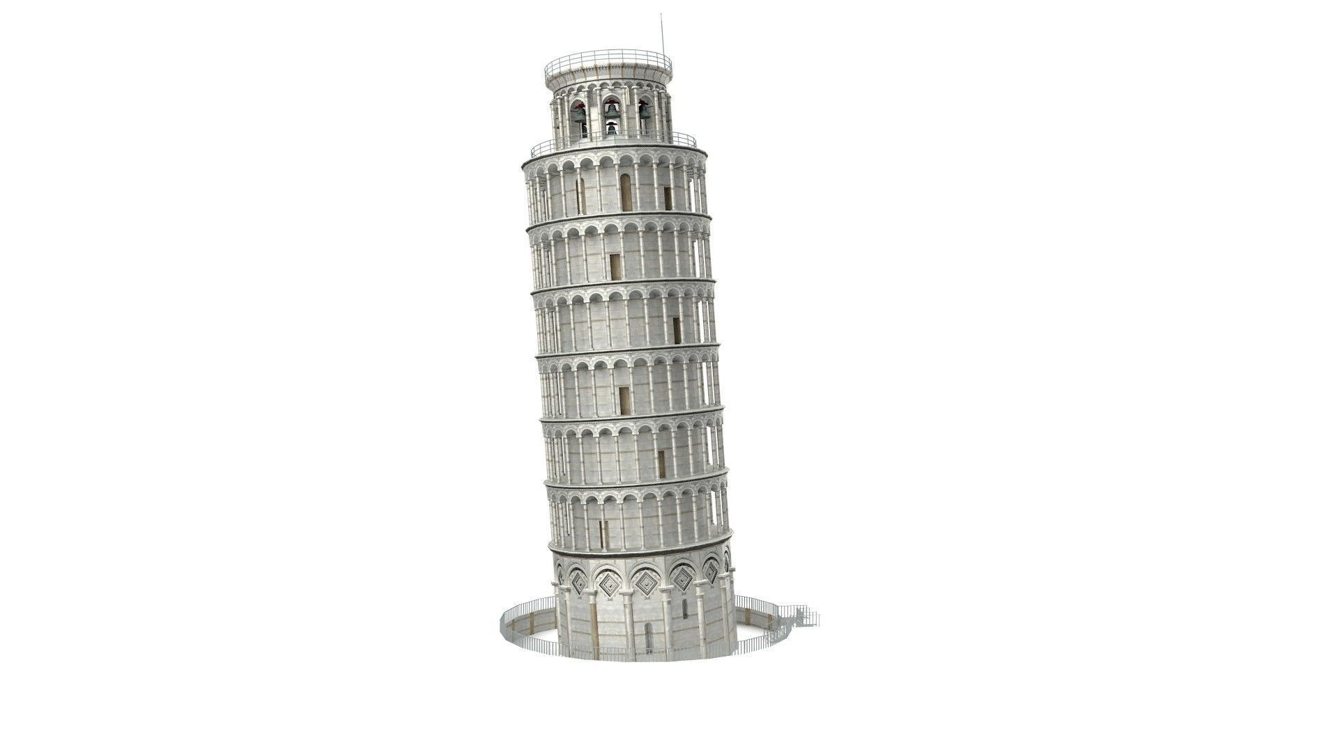 Pisa Tower  3D model_14