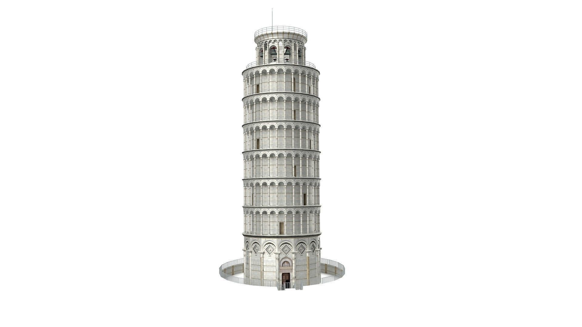 Pisa Tower  3D model_5