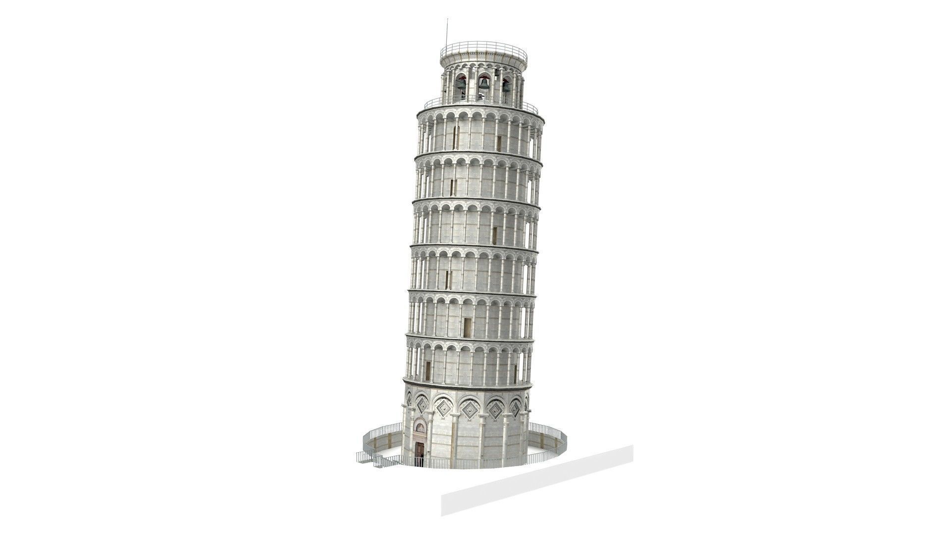 Pisa Tower  3D model_35