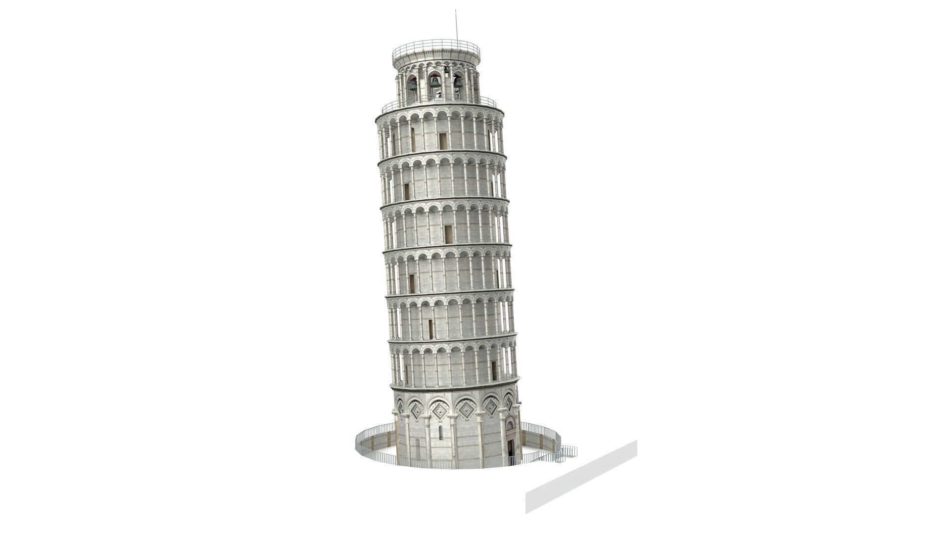 Pisa Tower  3D model_10