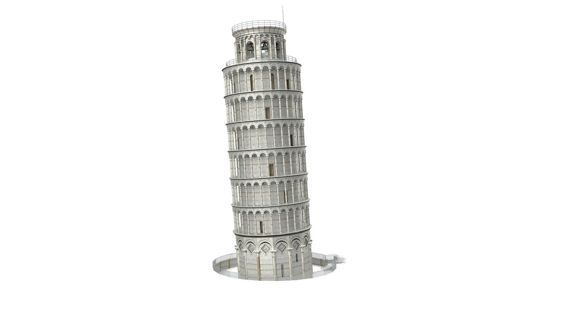 Pisa Tower  3D model_15