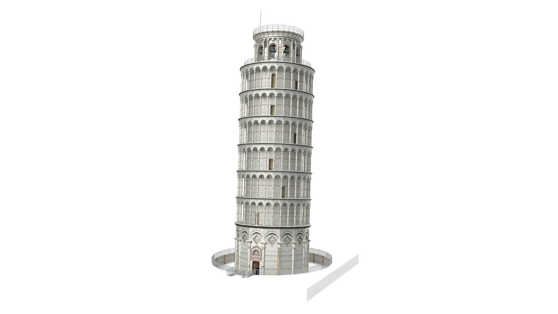 Pisa Tower  3D model_2