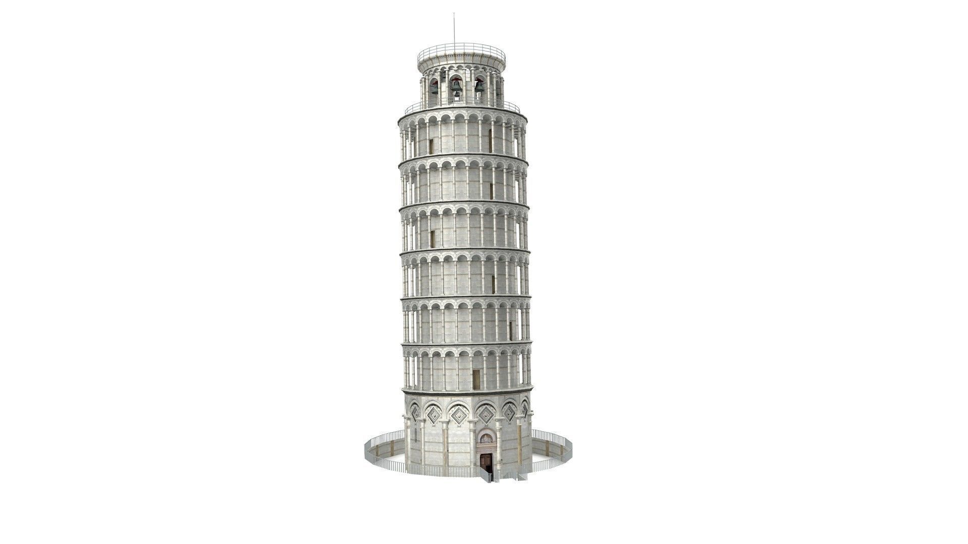 Pisa Tower  3D model_6