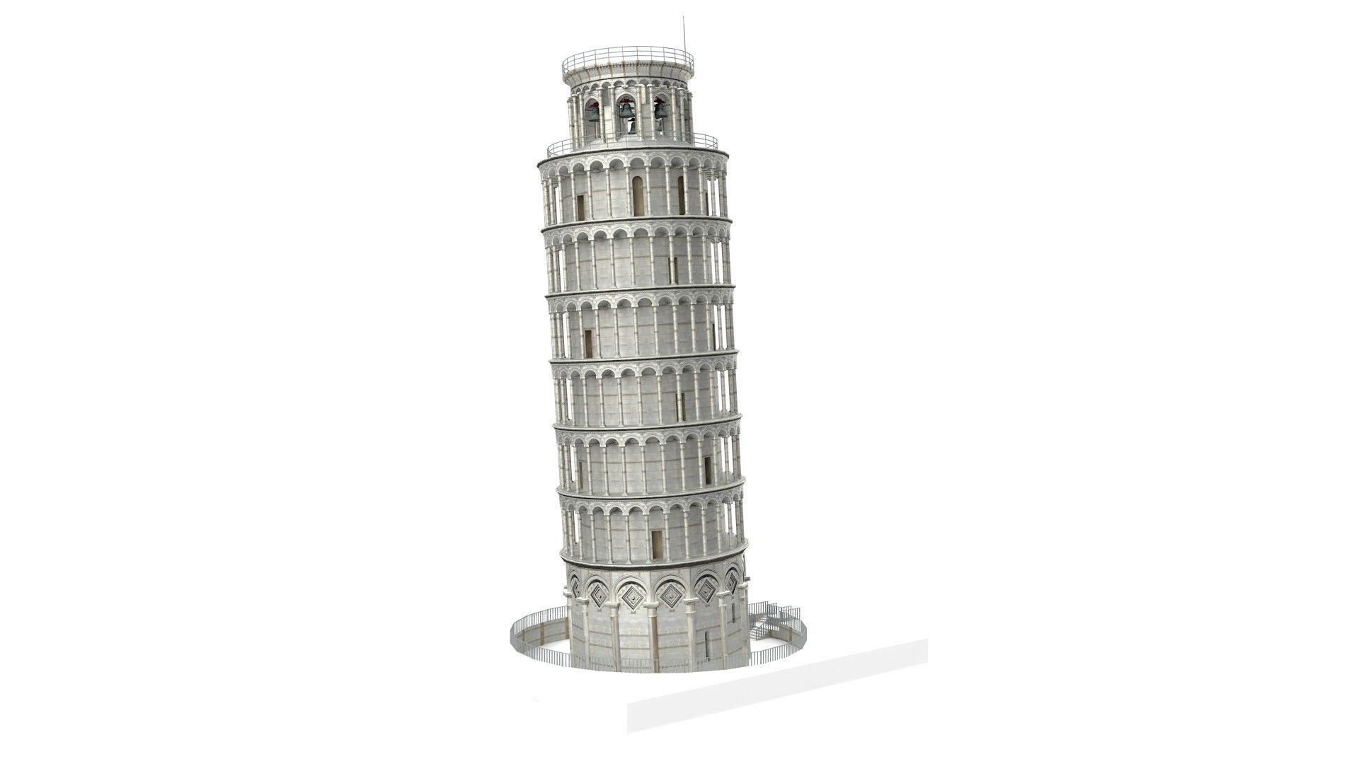 Pisa Tower  3D model_17
