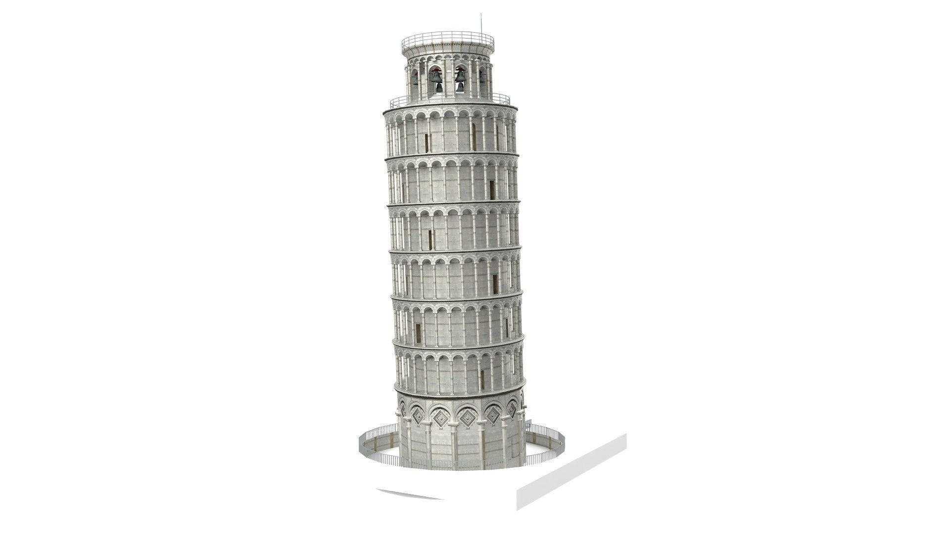 Pisa Tower  3D model_19