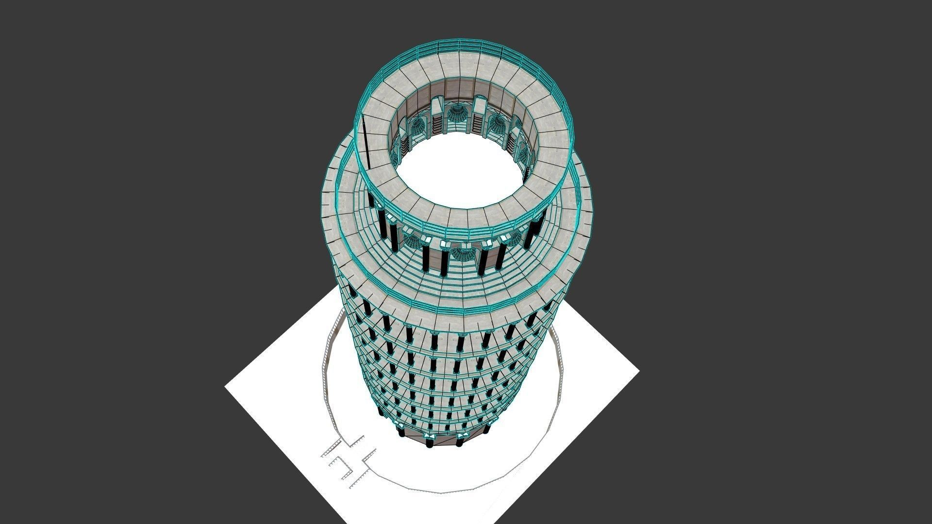 Pisa Tower  3D model_37
