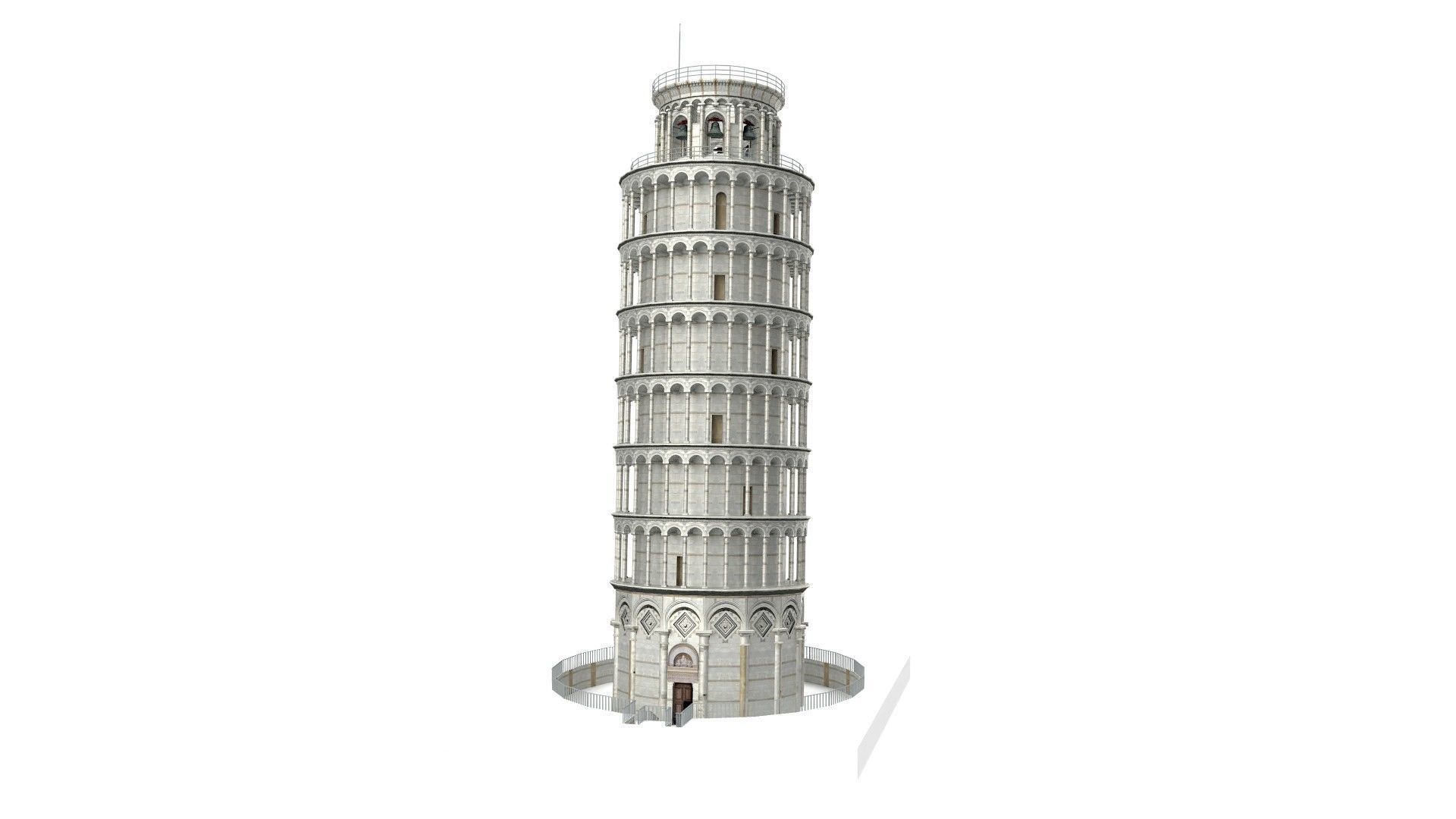 Pisa Tower  3D model_3