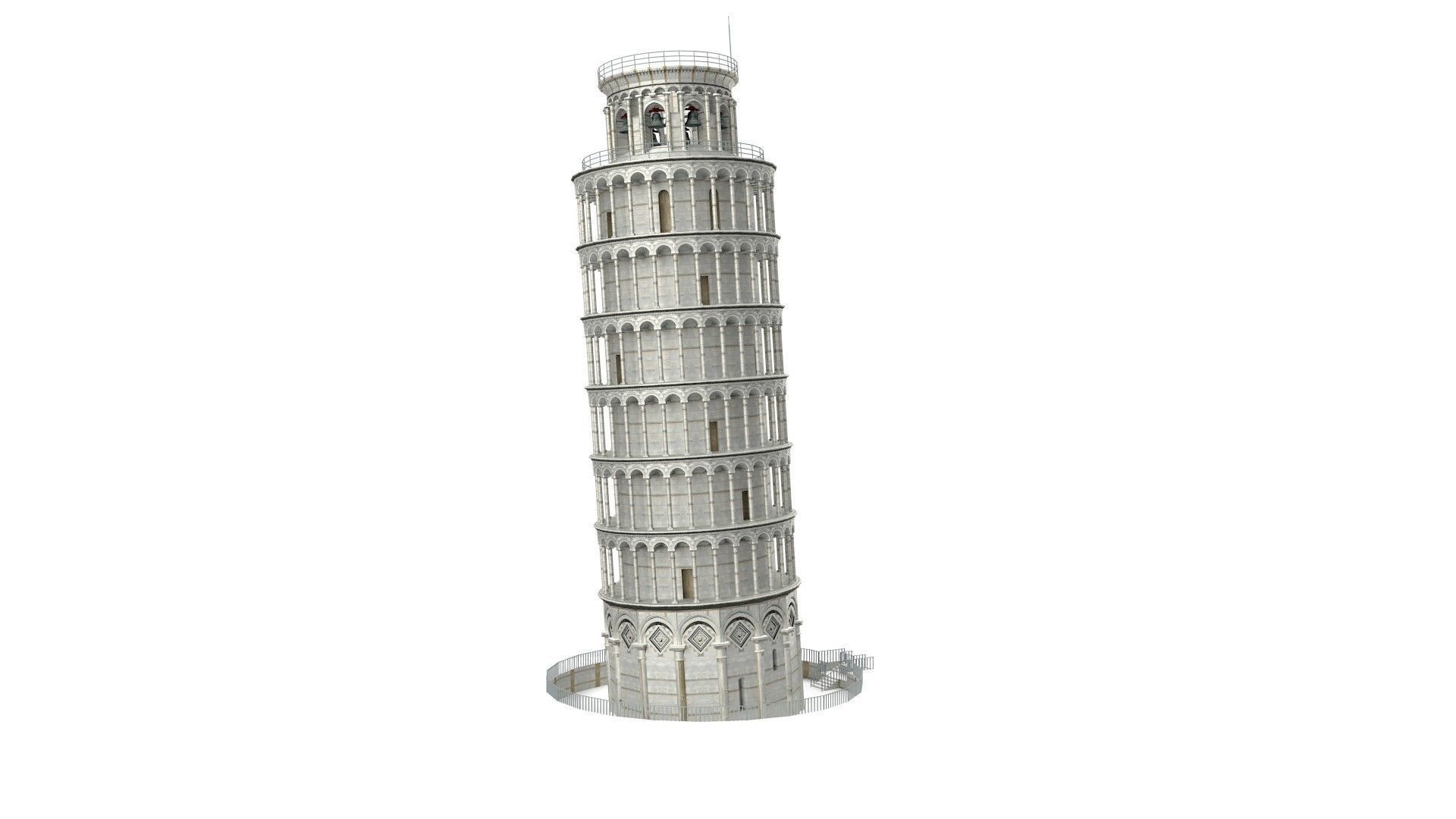 Pisa Tower  3D model_16