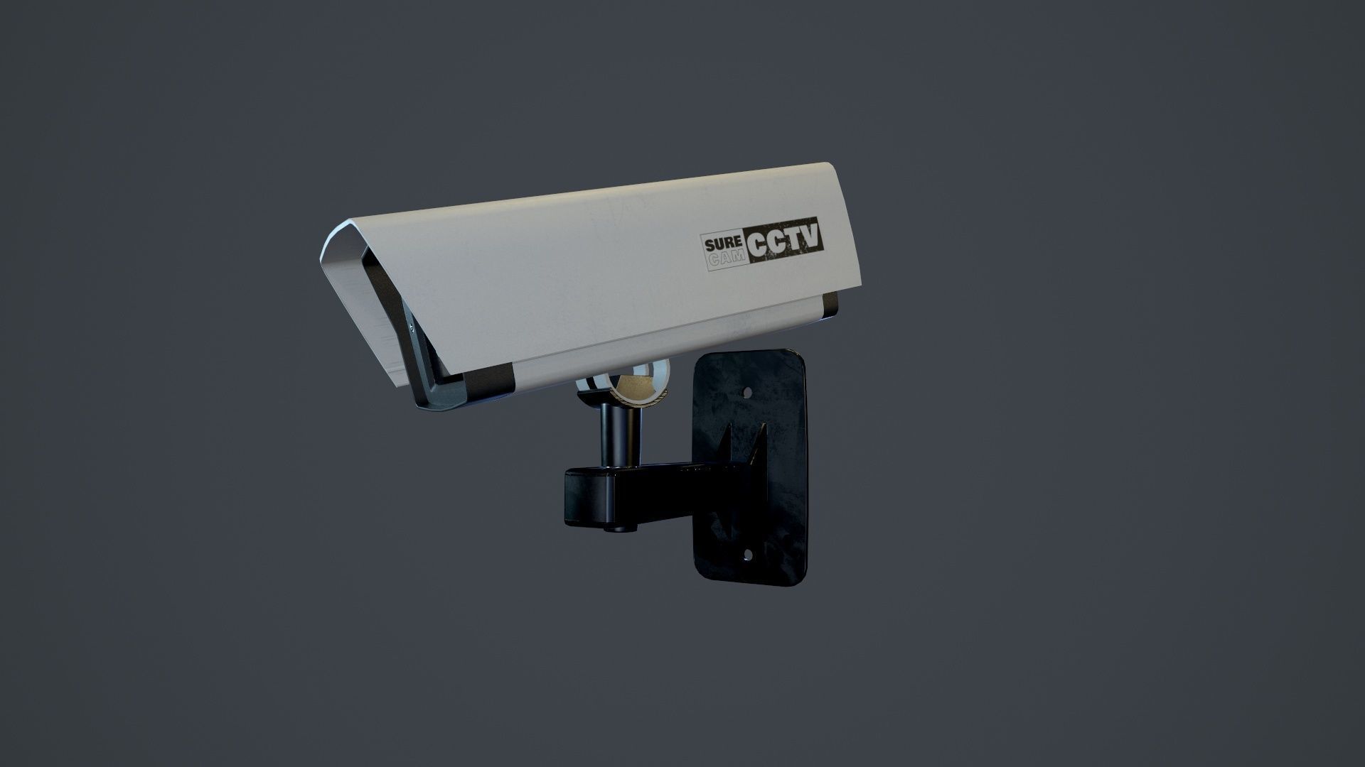 CCTV Camera Low-poly 3D model_4