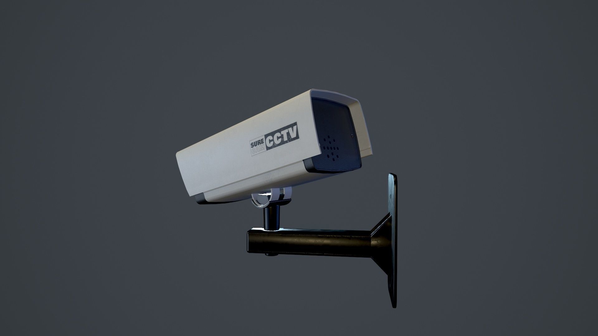 CCTV Camera Low-poly 3D model_3