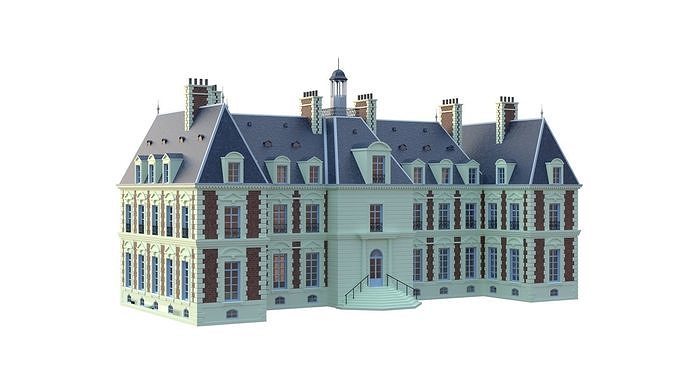 Chateau French Villa  3D model 5