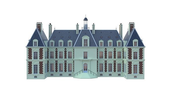 Chateau French Villa  3D model 2