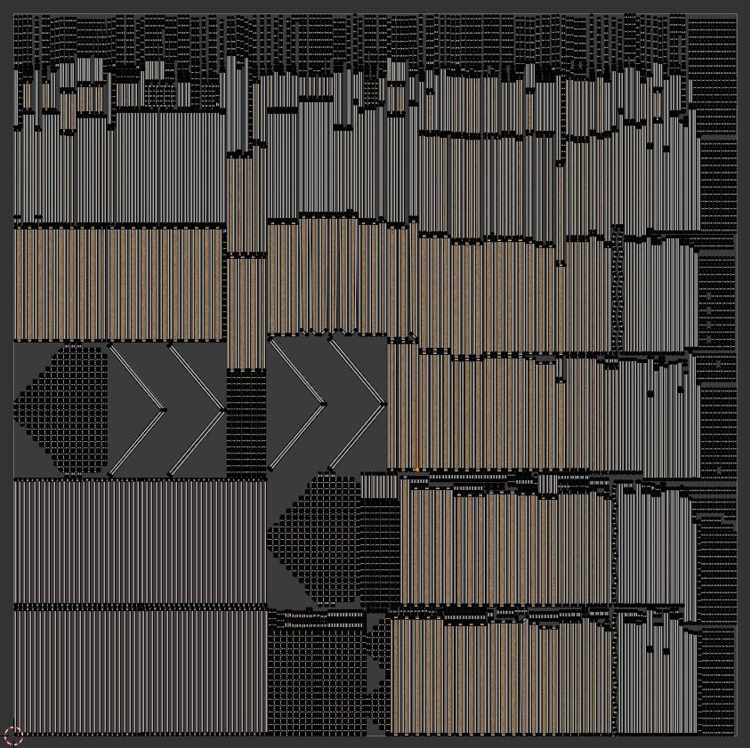 Wooden gazebo for relaxation Low-poly 3D model_8