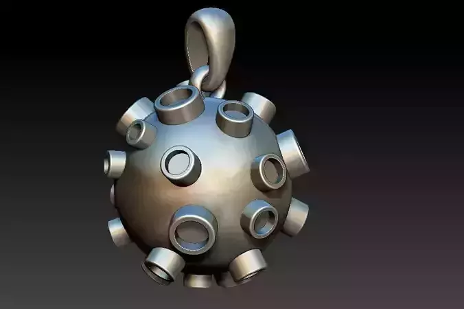 Mine Naval Pendant 3D print model