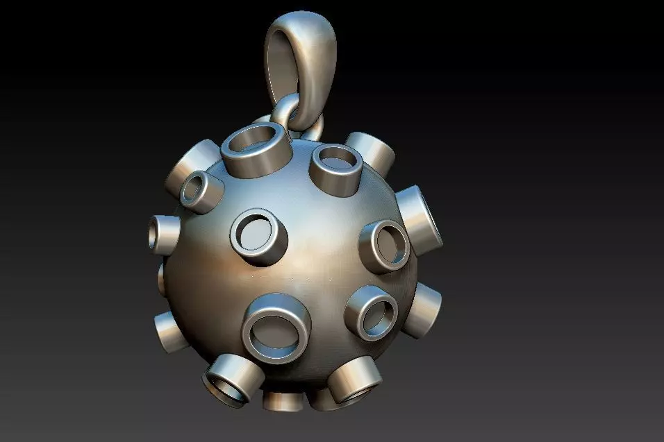 Mine Naval Pendant 3D print model