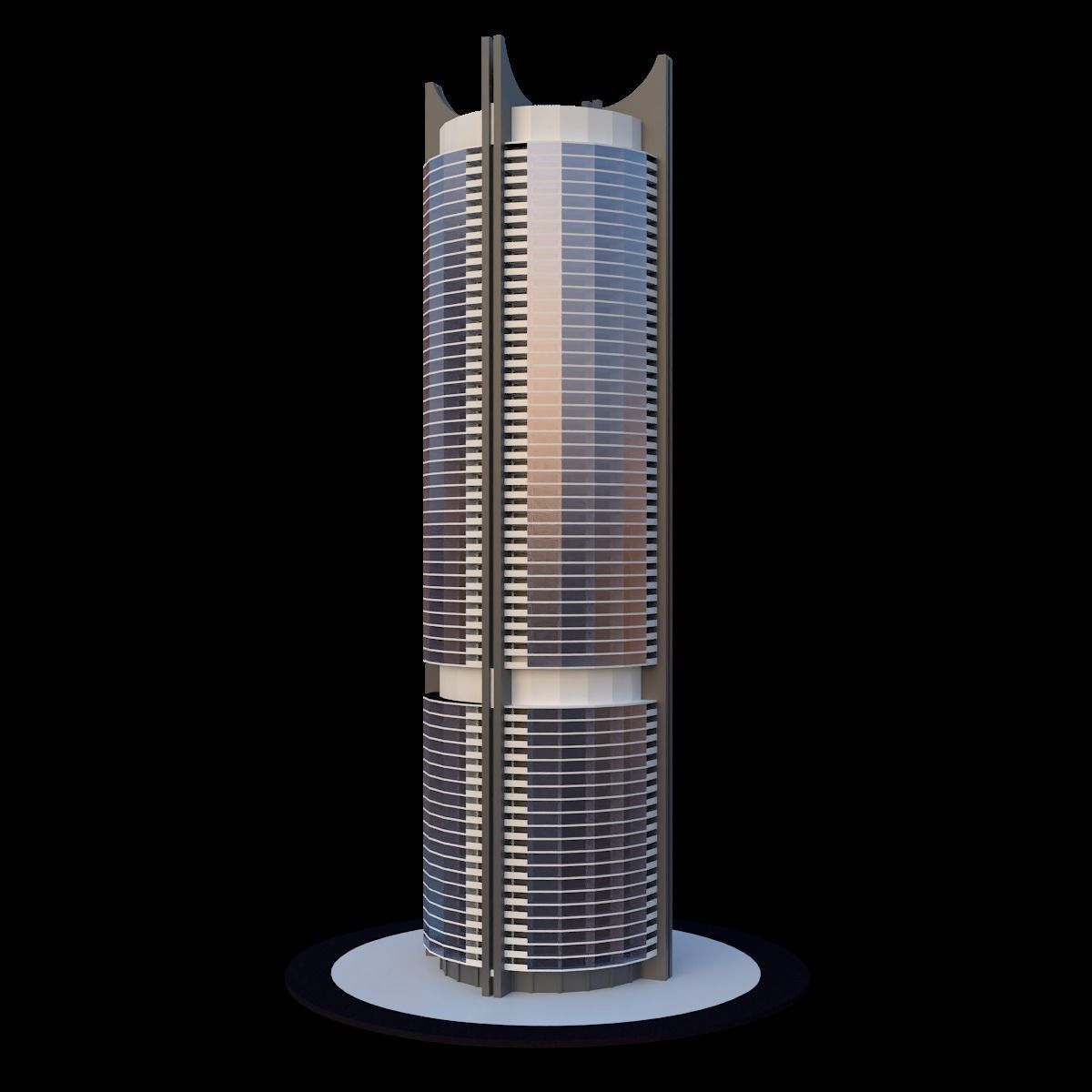 Set of Low Poly Buildings Free low-poly 3D model_50