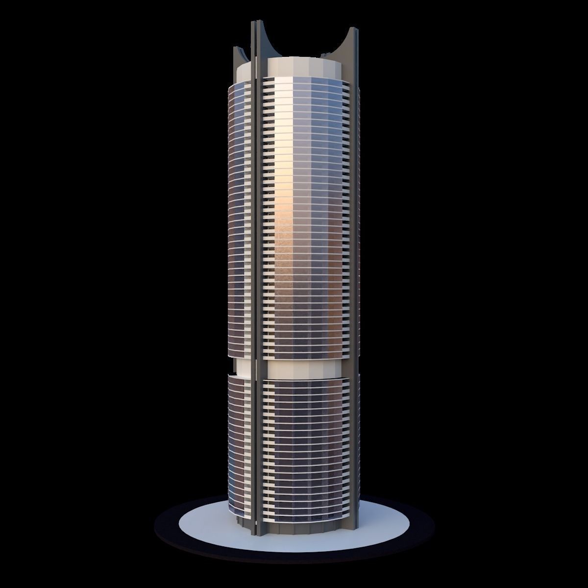 Set of Low Poly Buildings Free low-poly 3D model_49