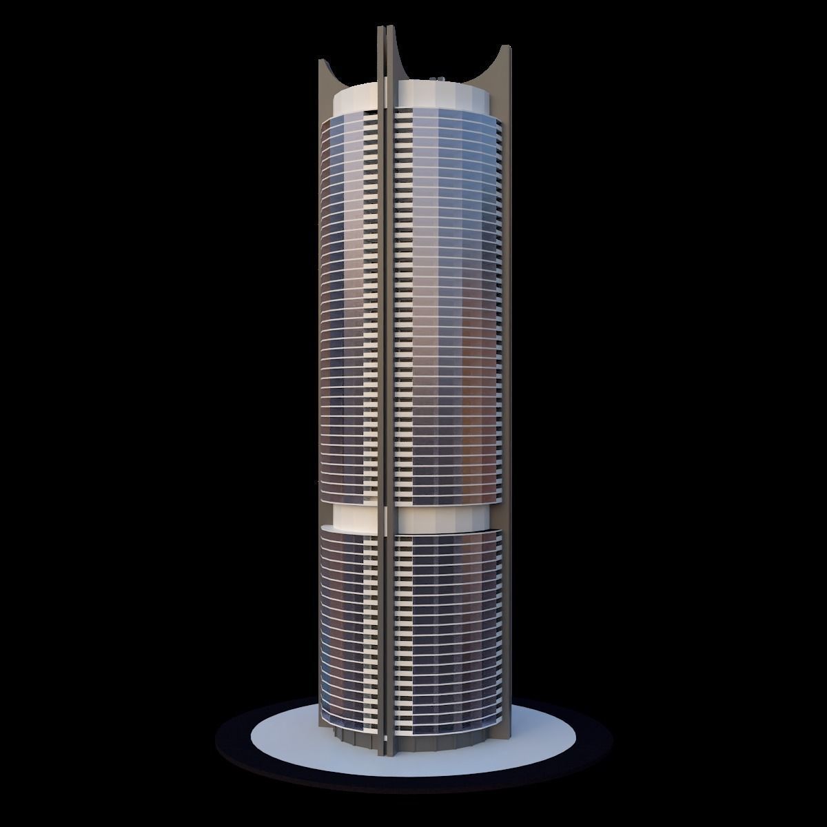 Set of Low Poly Buildings Free low-poly 3D model_51