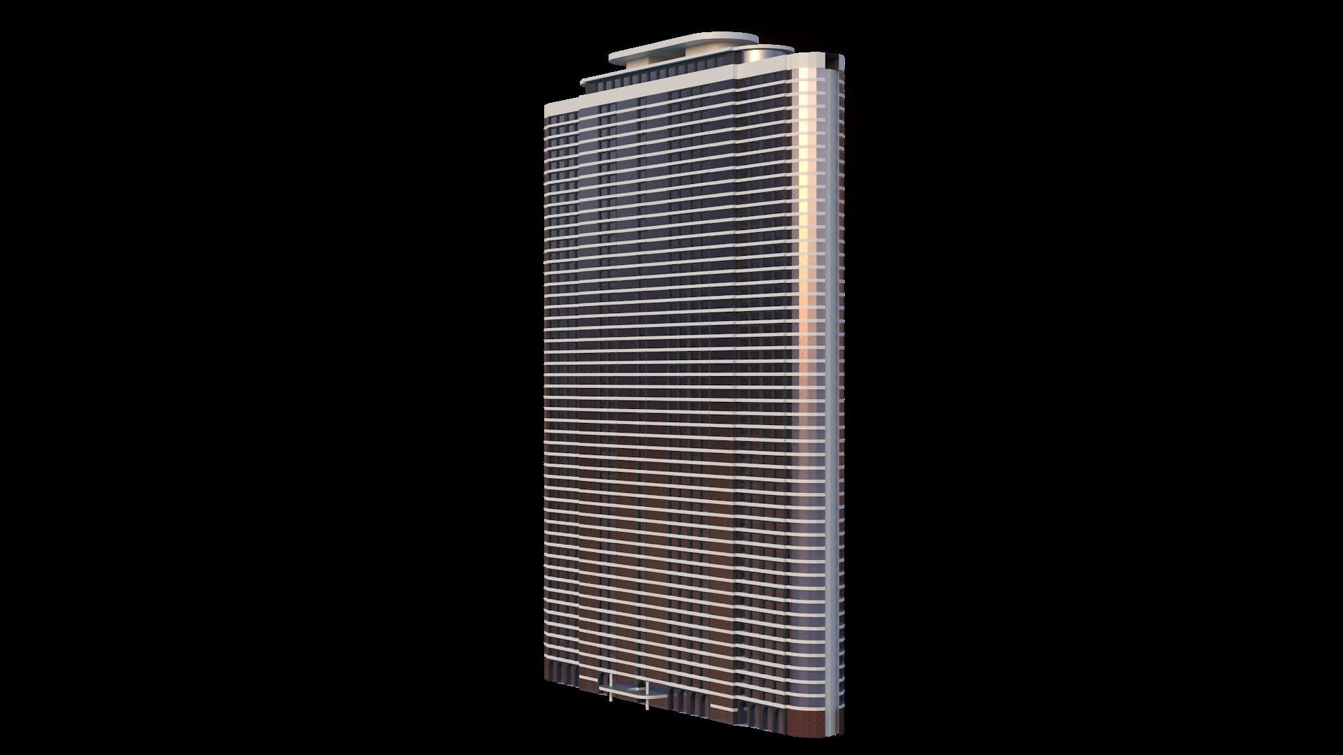 Set of Low Poly Buildings Free low-poly 3D model_70