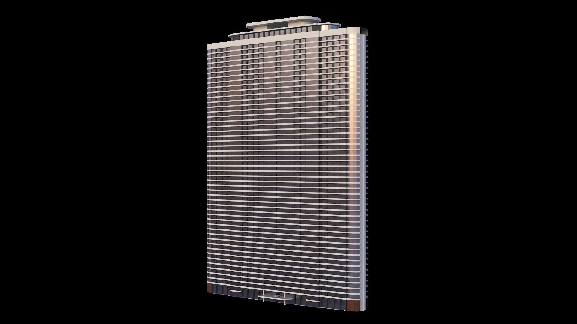 Set of Low Poly Buildings Free low-poly 3D model_71