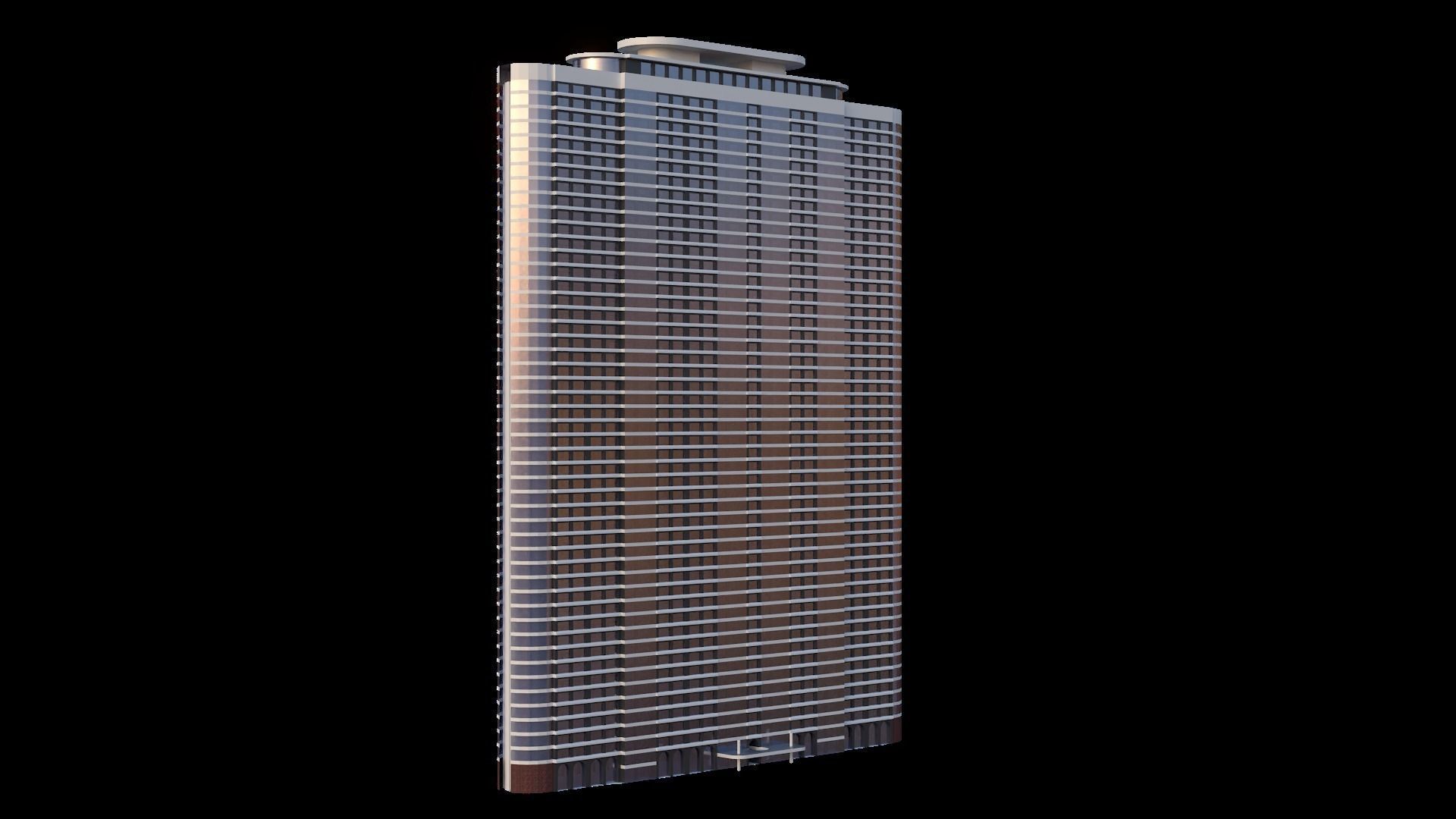 Set of Low Poly Buildings Free low-poly 3D model_72