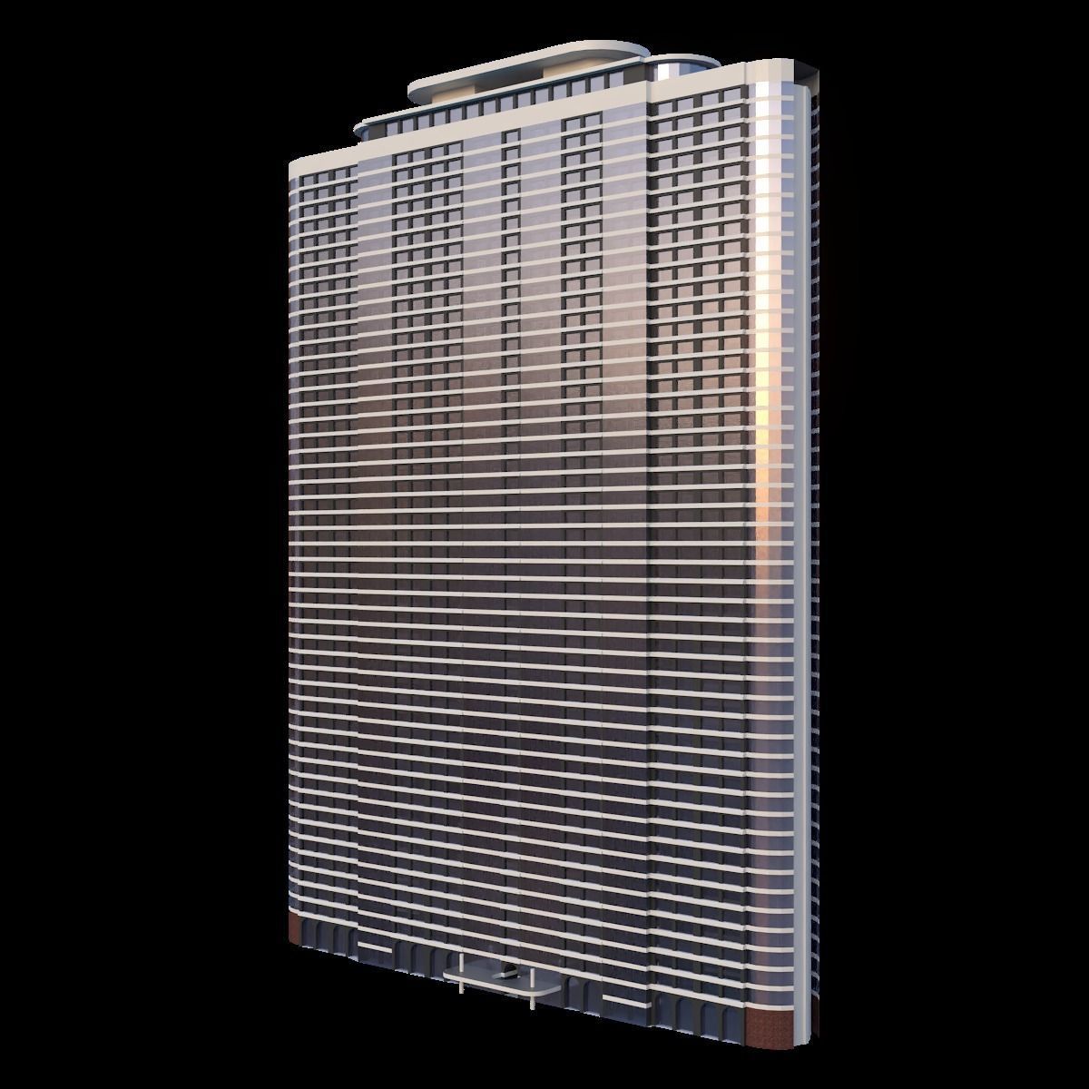 Set of Low Poly Buildings Free low-poly 3D model_9