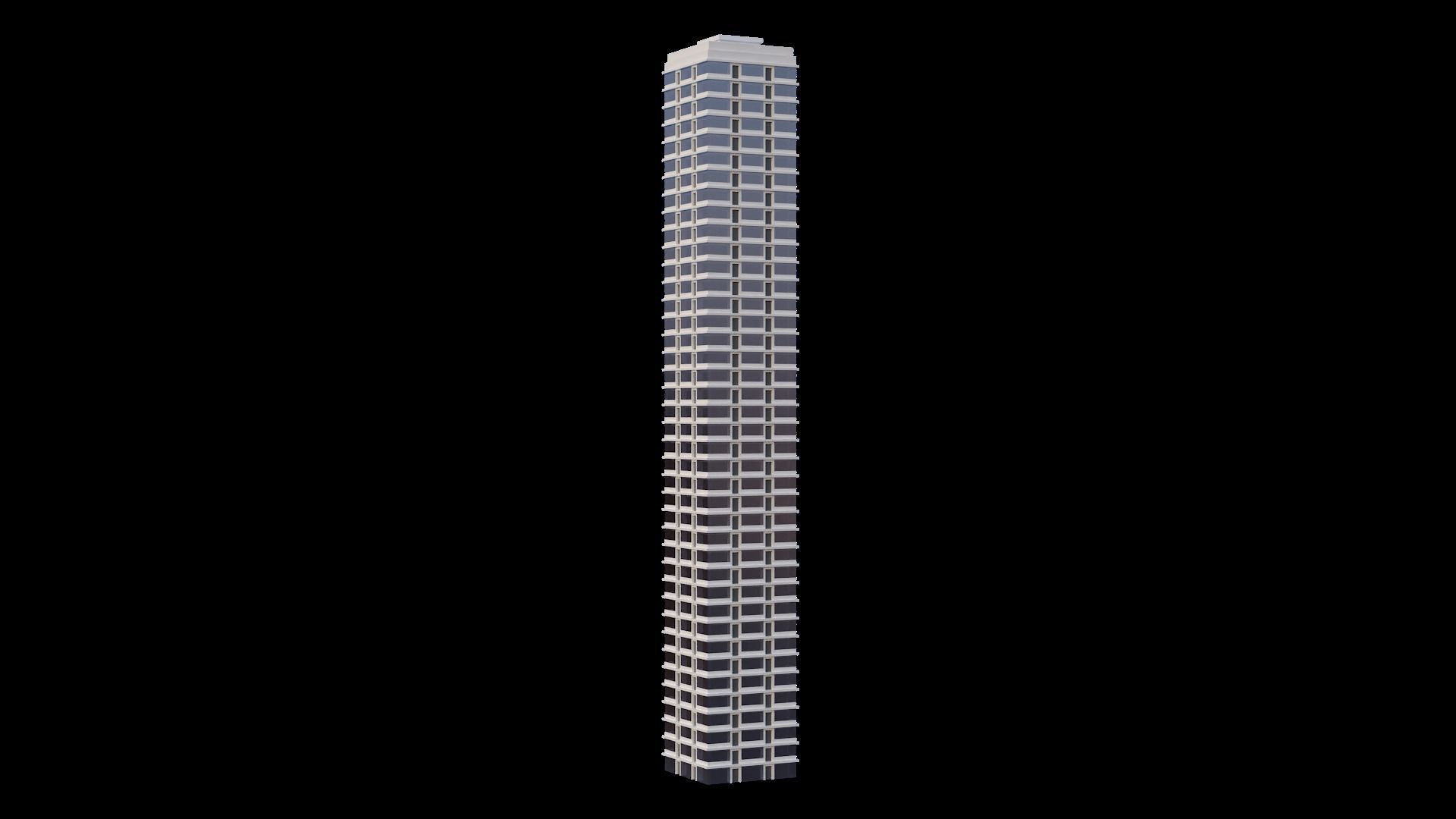 Set of Low Poly Buildings Free low-poly 3D model_41