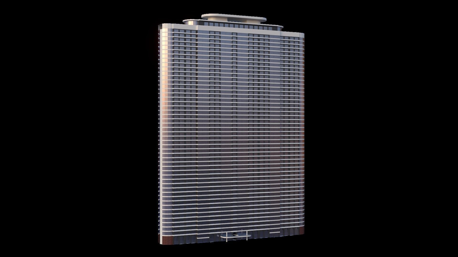 Set of Low Poly Buildings Free low-poly 3D model_73