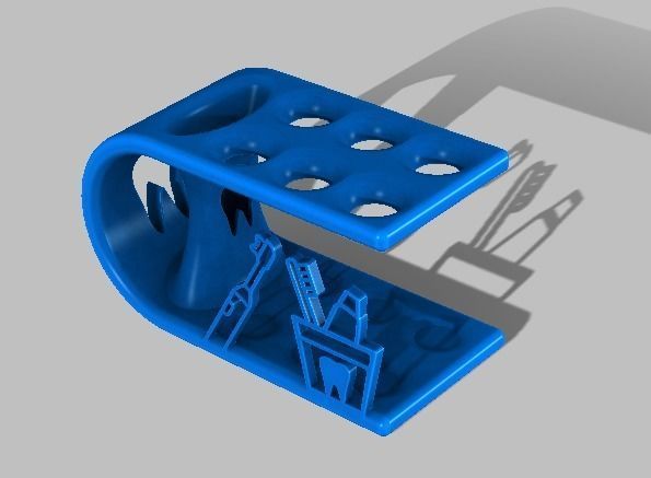 Toothbrush Holder 3D print model_3