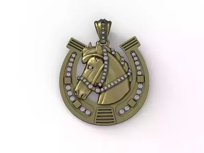 Horseshoe Pendant - Dije Herradura 3D print model