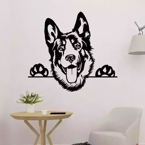 German Dog 2D Wall Decoration