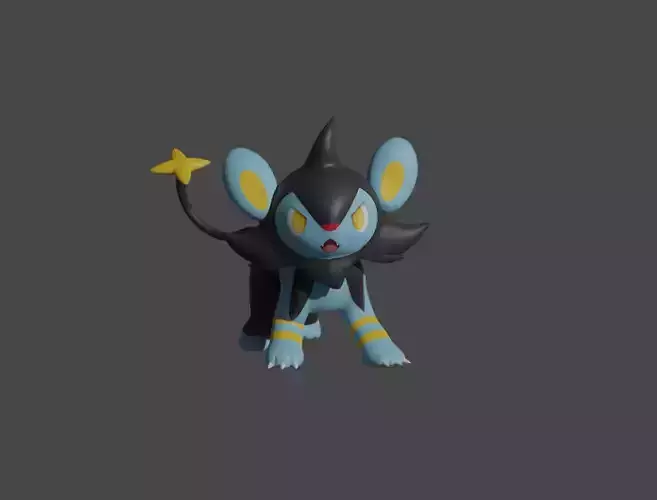 Luxio pokemon 3D print model