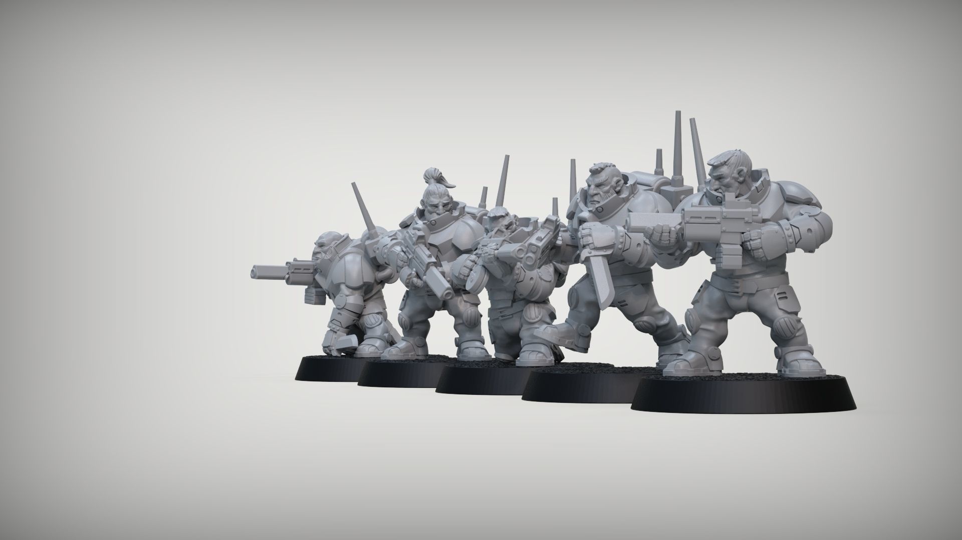 SPACE DWARF COMMANDOS 3D print model_3