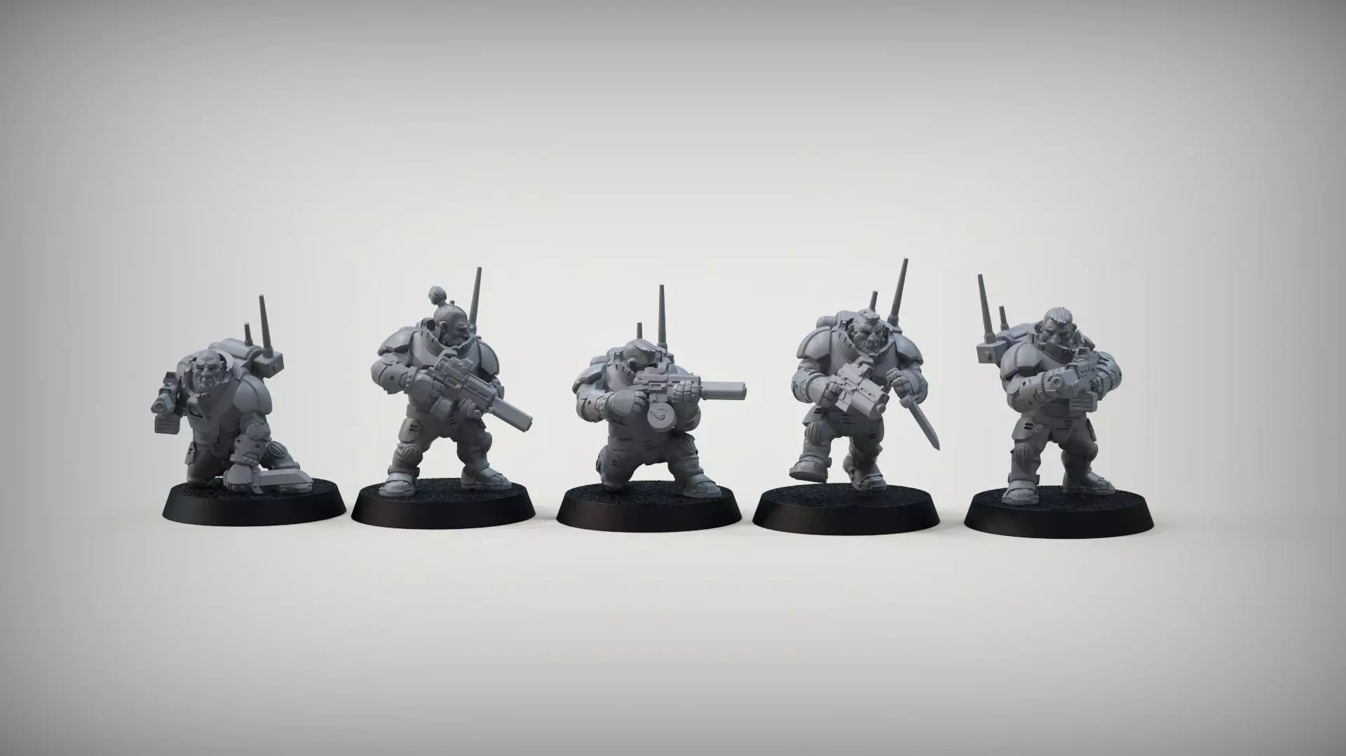 SPACE DWARF COMMANDOS 3D print model_0