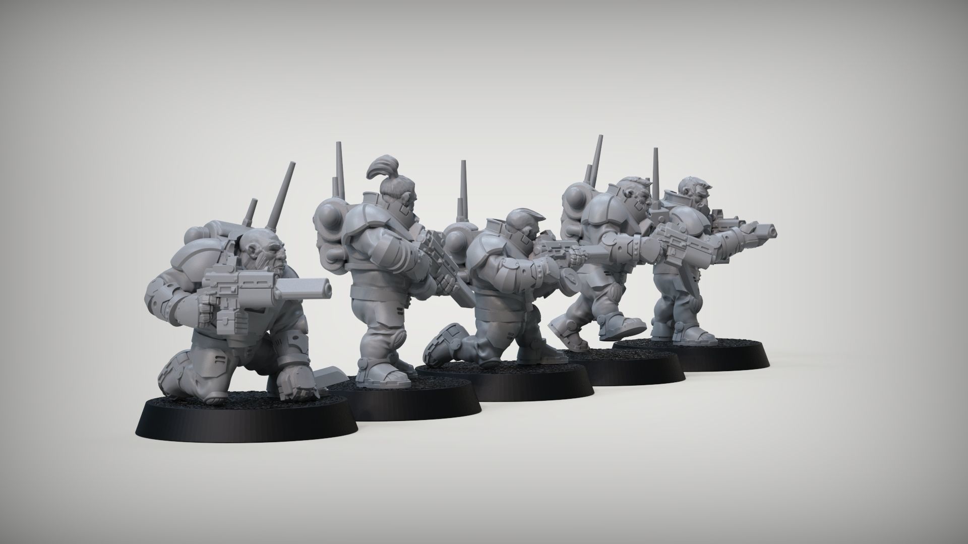 SPACE DWARF COMMANDOS 3D print model_2