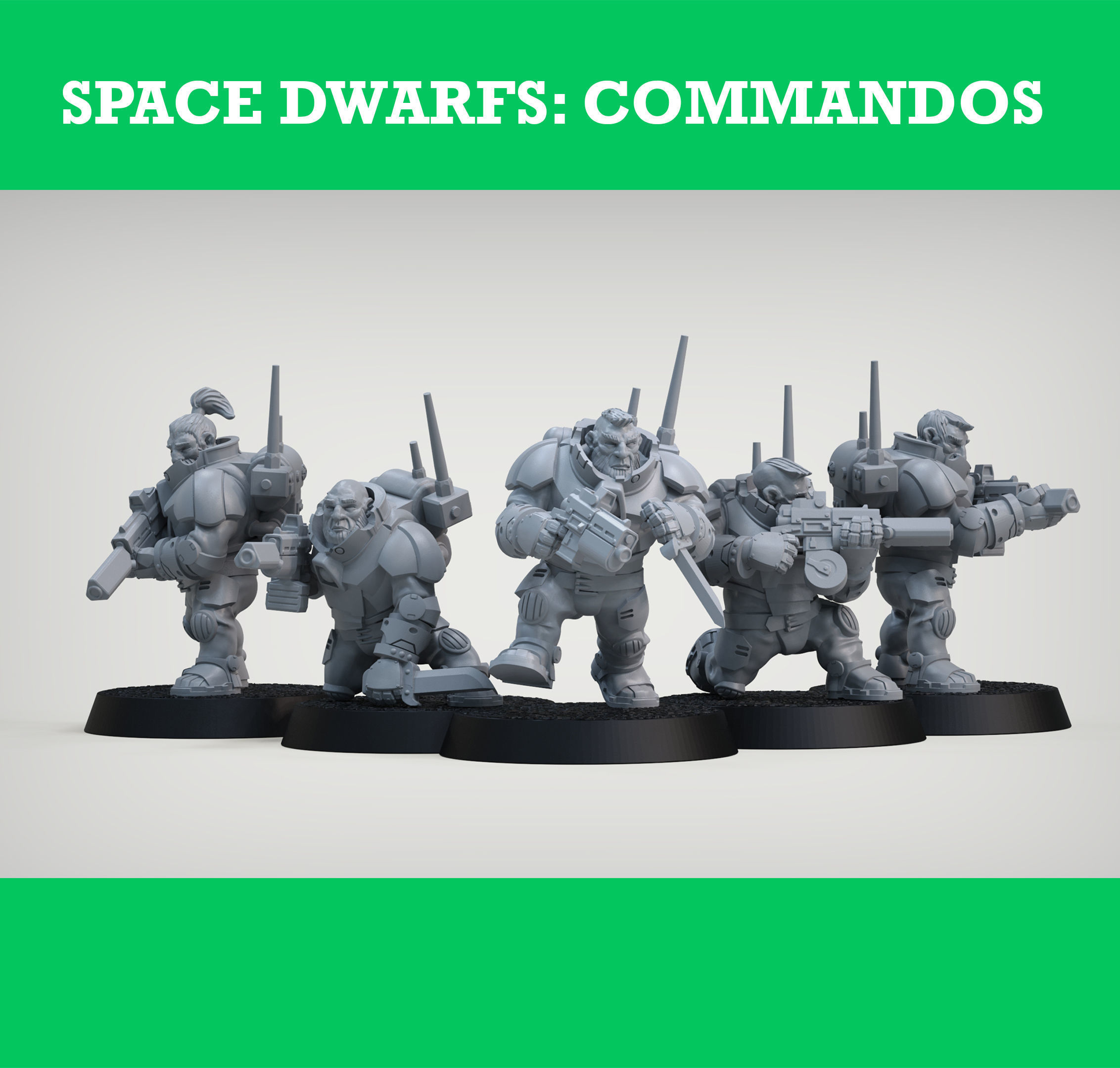 SPACE DWARF COMMANDOS 3D print model_16