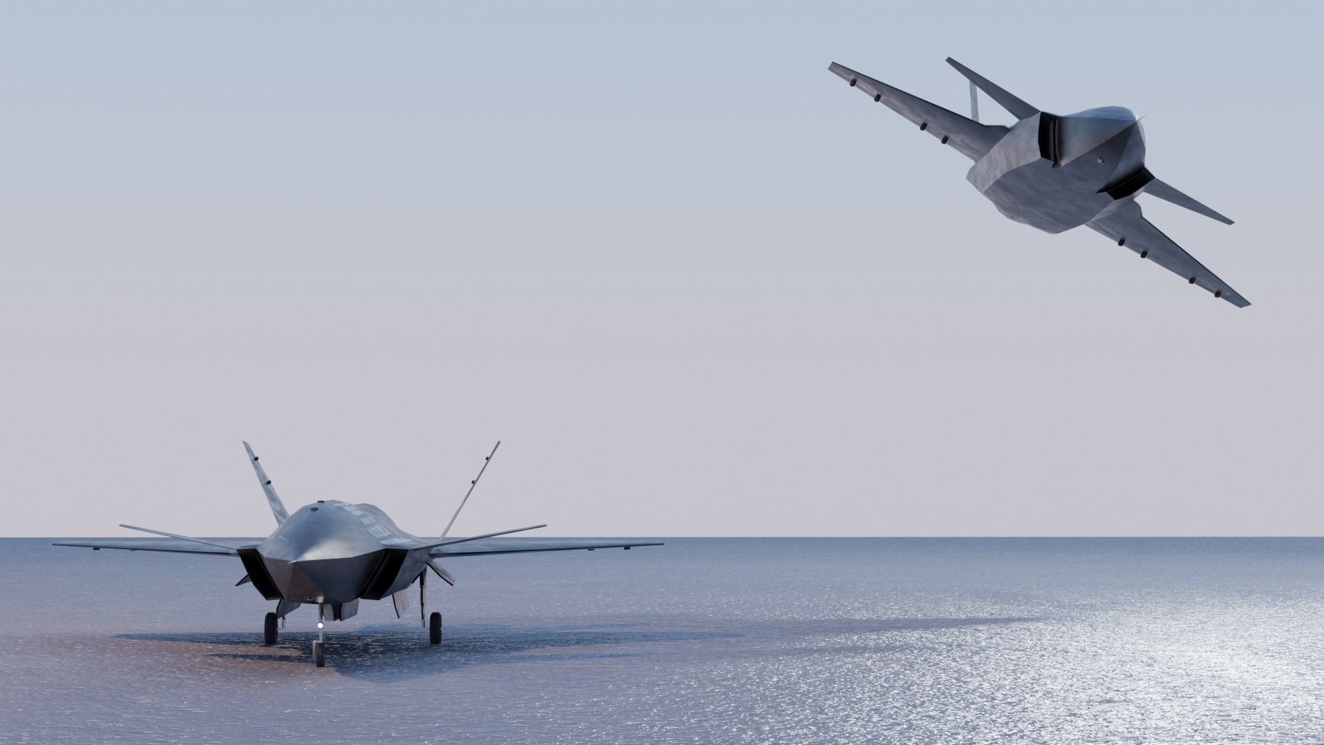 Bayraktar Kizilelma Low-poly 3D model_17