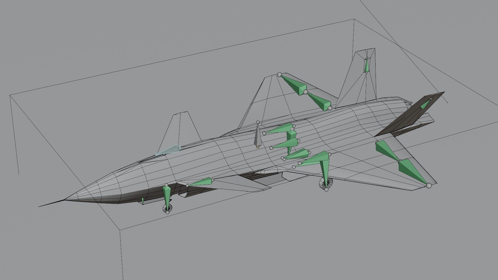 Bayraktar Kizilelma Low-poly 3D model_20