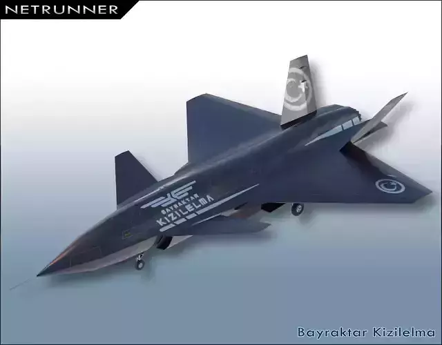 Bayraktar Kizilelma Low-poly 3D model