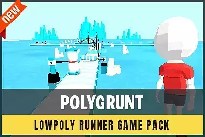 POLYGRUNT - Low Poly Complete Runner Game Pack