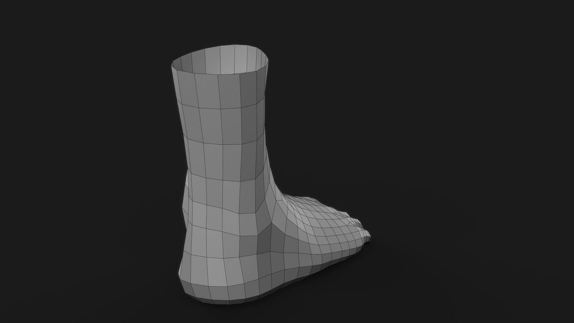 Realistic Human Foot 3D model_16