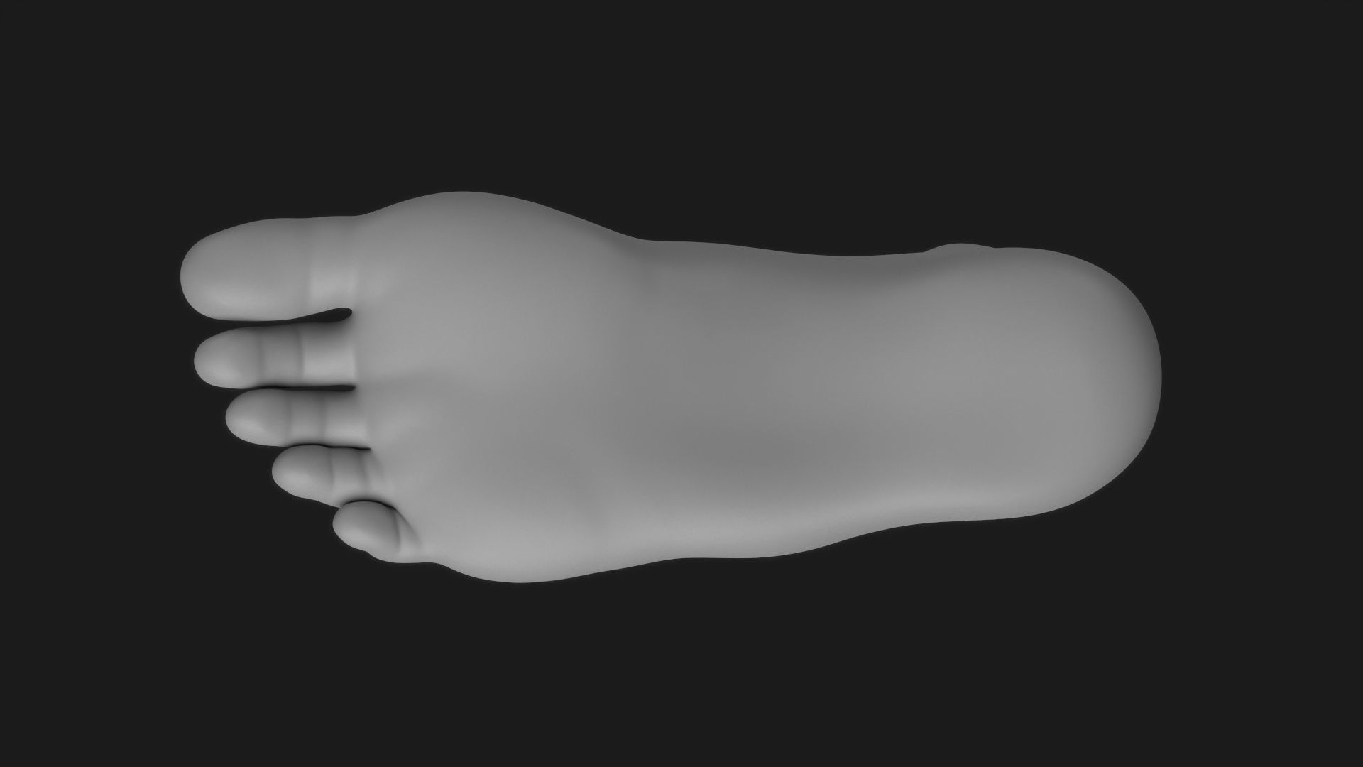 Realistic Human Foot 3D model_10