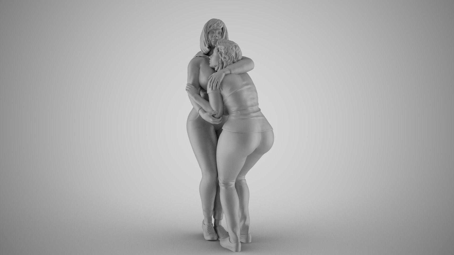 Hug Tenderly 3D print model_1