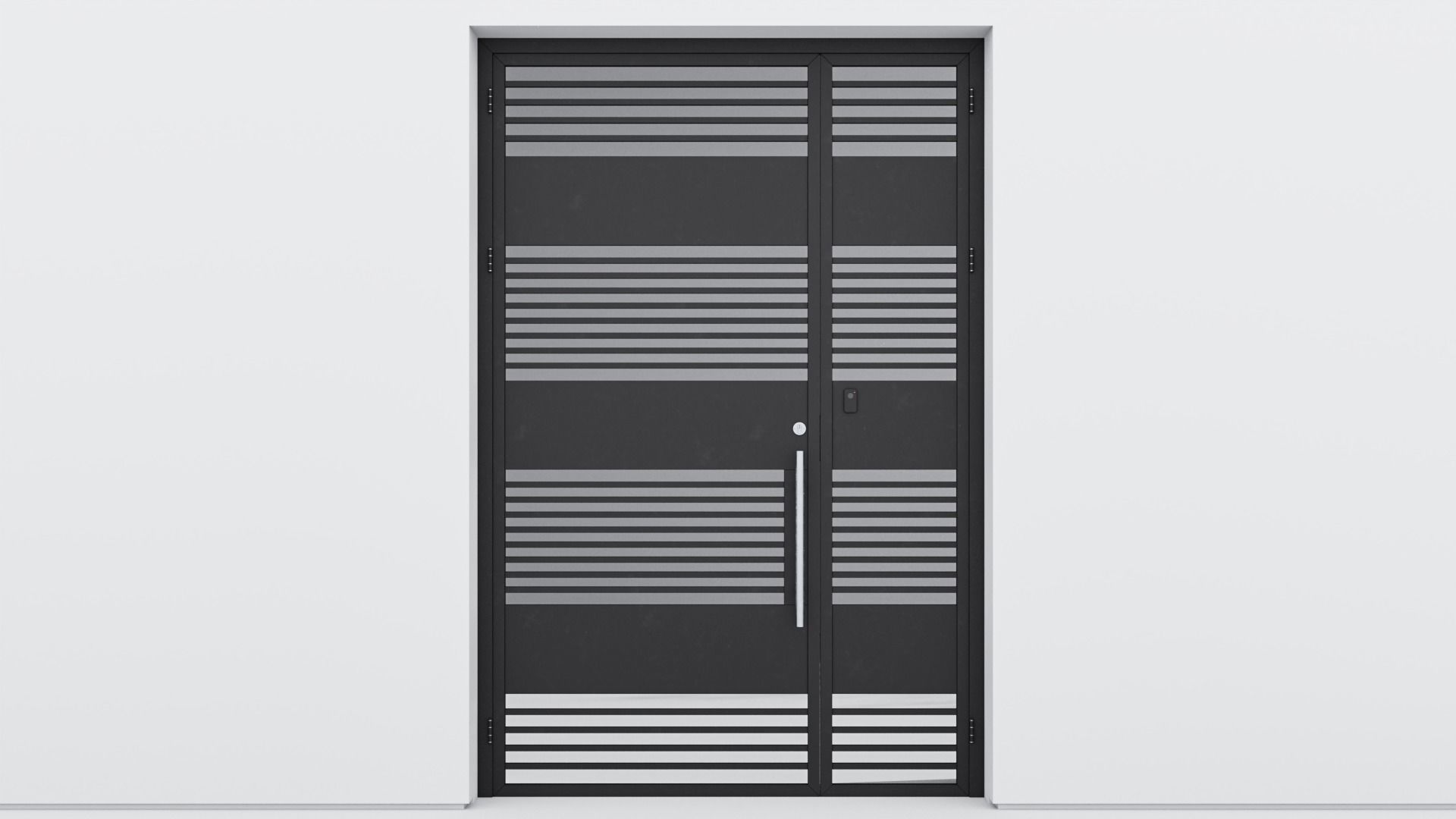 Aluminium door 49 3D model_1