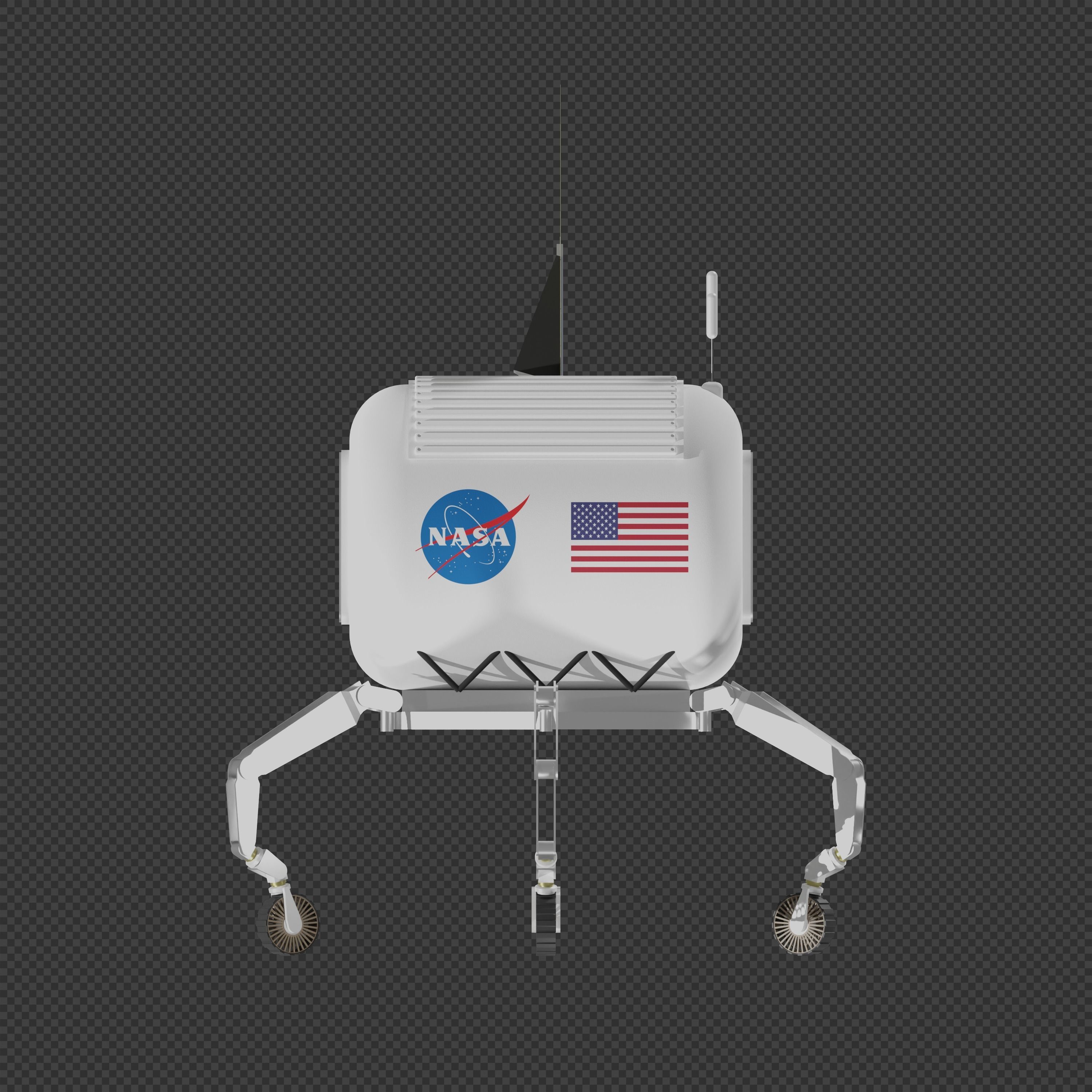 NASA ATHLETE Rover 3D model_3