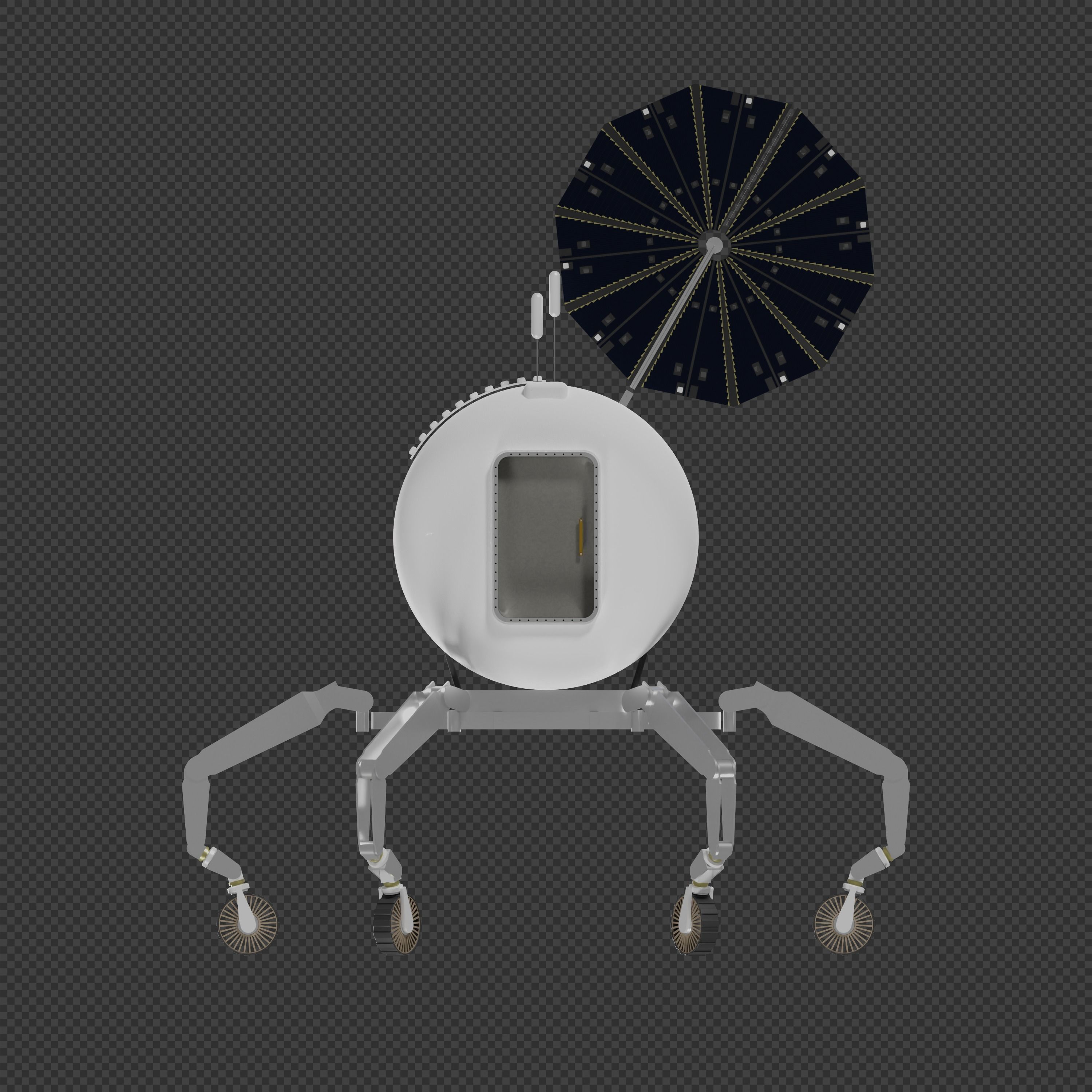 NASA ATHLETE Rover 3D model_4