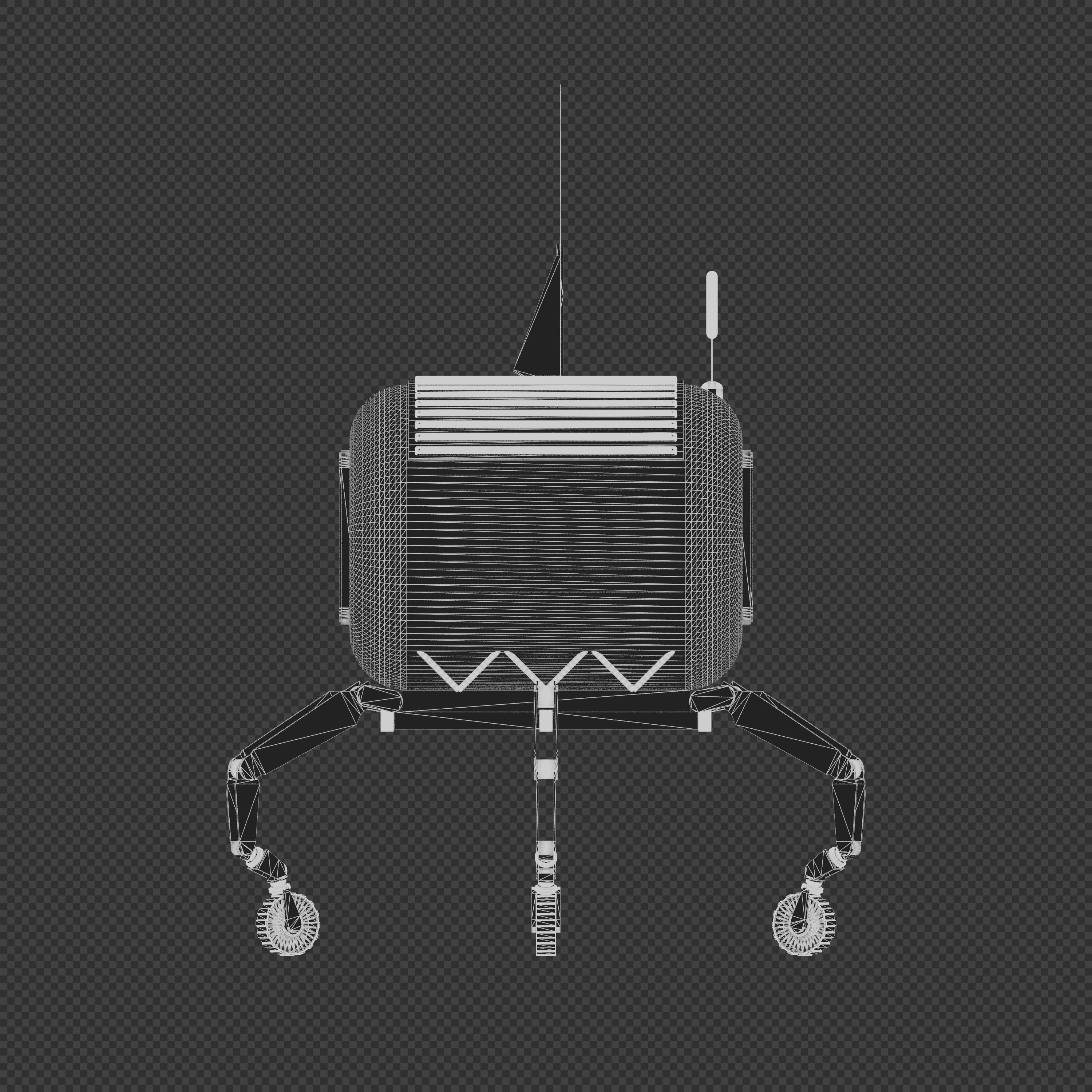NASA ATHLETE Rover 3D model_9
